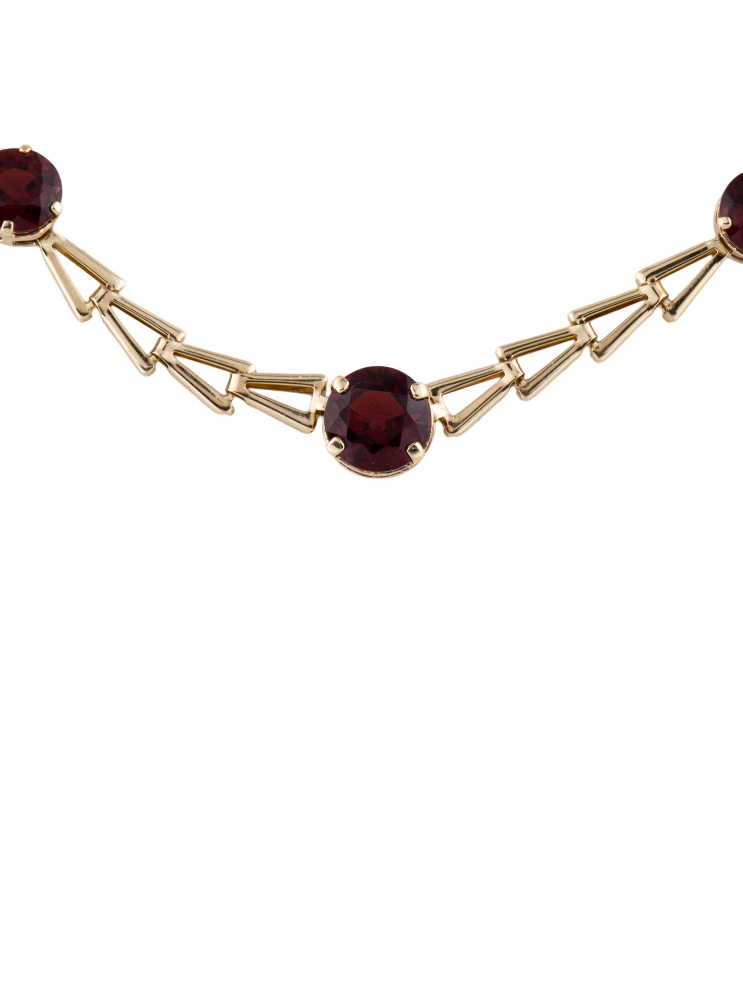 Bracelet 14K 4.90ctw Garnet Link Bracelet
